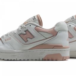 NEW BALANCE 550 - WHITE/BABY PINK/WHITE — (bbw550bp)