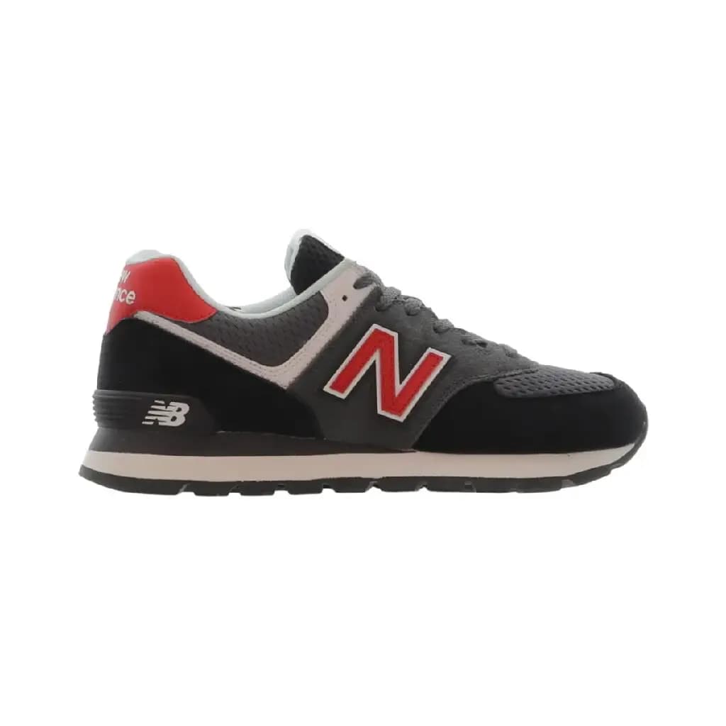 NEW BALANCE 574 - BLACK/GREY/RED/WHITE