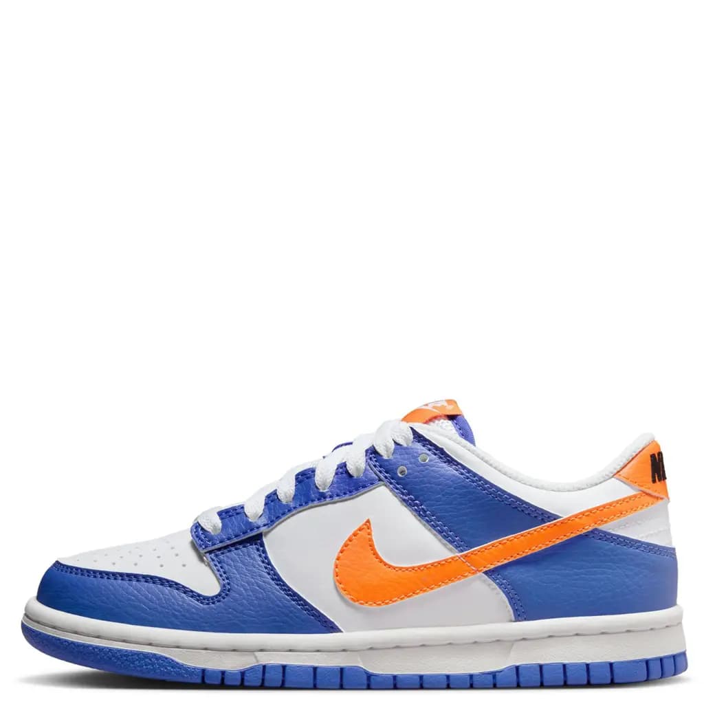 NIKE JNR DUNK LOW - BLUE JOY/BRT MANDARIN-WHITE-BLACK
