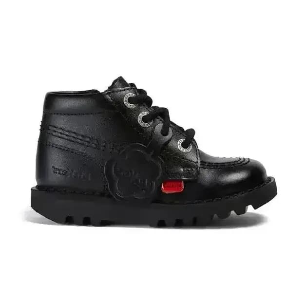 KICKERS CHILDRENS KICK HI ZIP - BLACK — (115825)