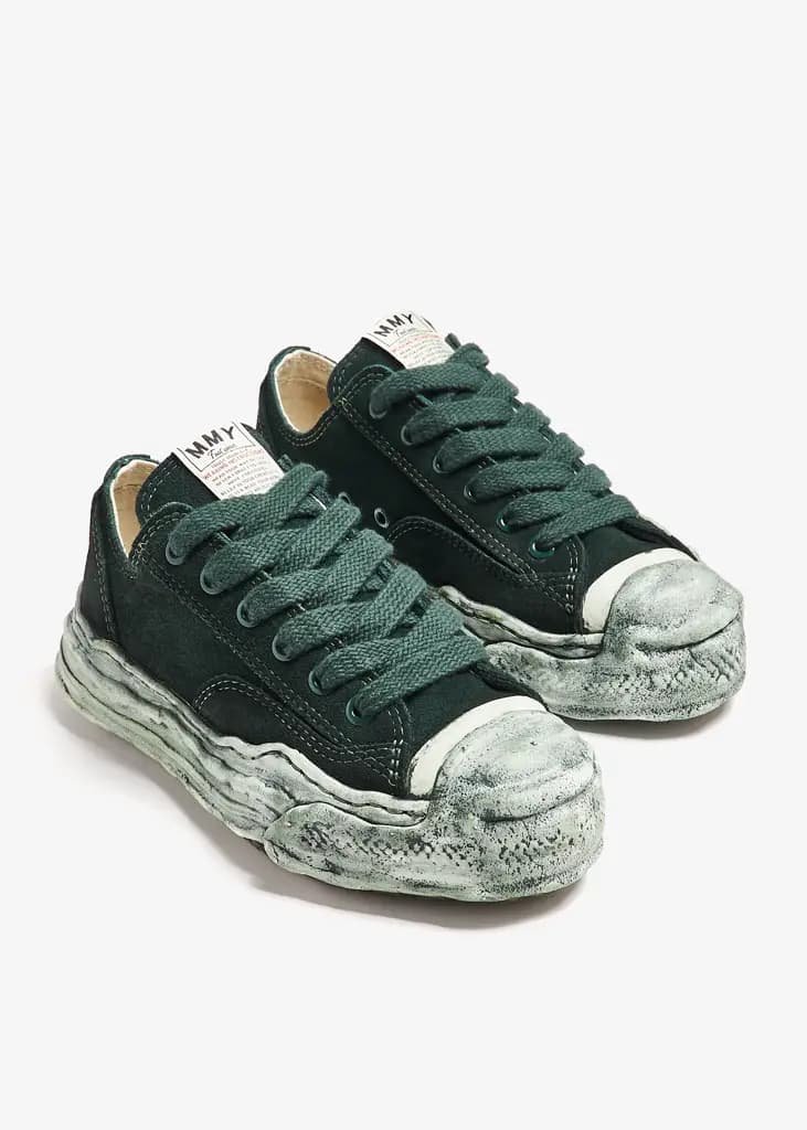 Maison Mihara Yasuhiro MIHARA HANK OG SOLE SDE LT SNEAKER - GREEN — (a13fw732-green)