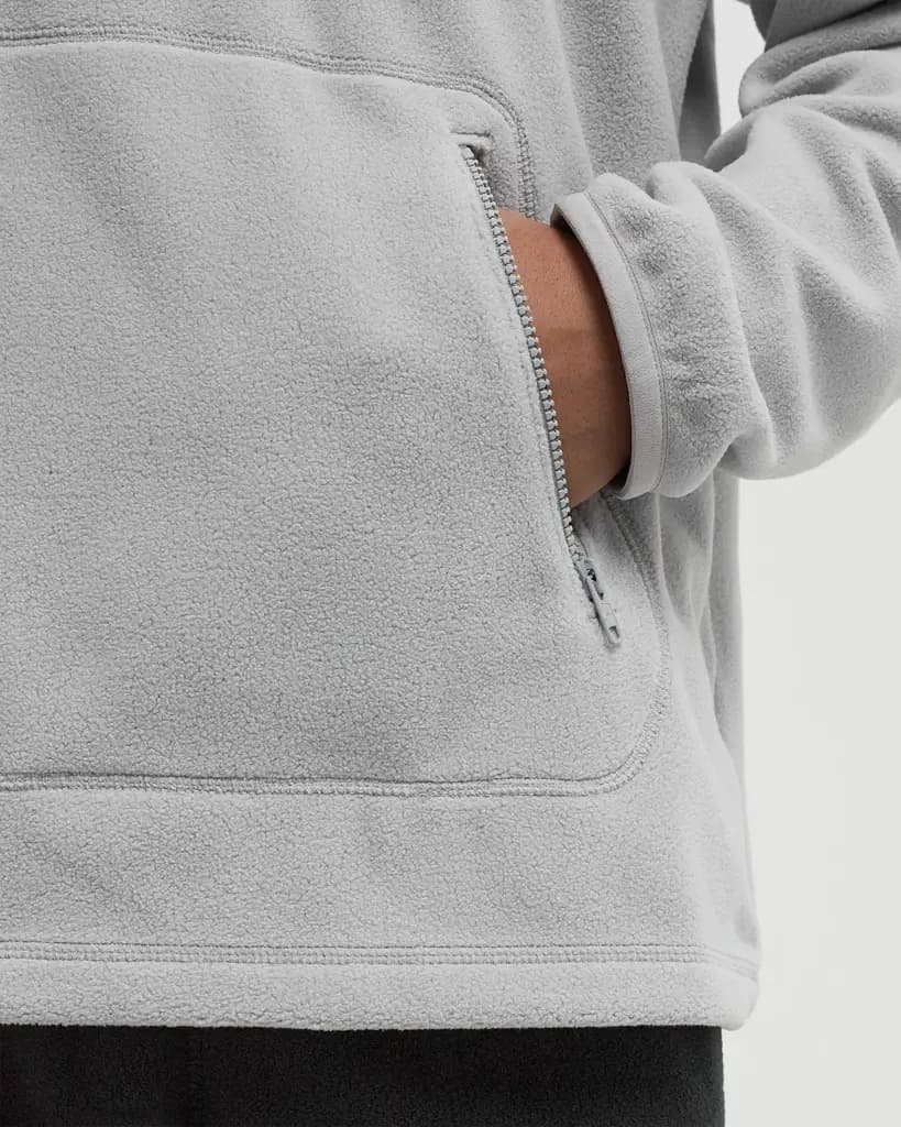 NIKE CLUB WINTERIZED POLAR HOODIE - LT SMOKE GREY — (fz0660-077)