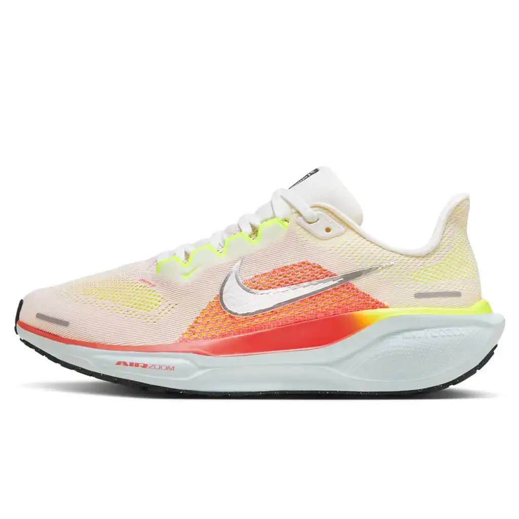 NIKE PEGASUS 41 - SUMMIT WHITE/CHROME/BRIGHT CRIMSON — (fd2723-100)