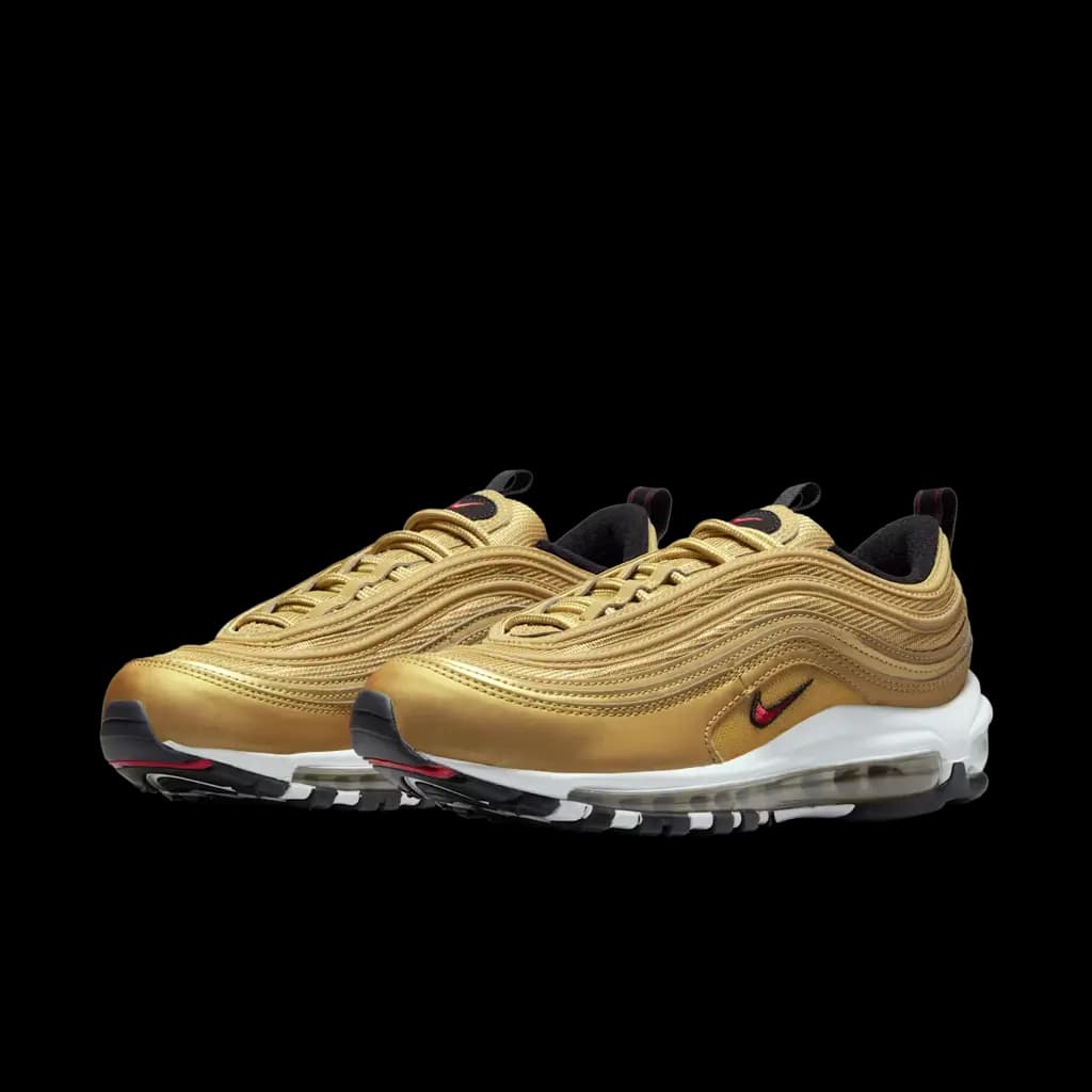 NIKE W NIKE AIR MAX 97 OG - MTLC GOLD/VARSITY RED-BLACK-WHITE — (dq9131-700)