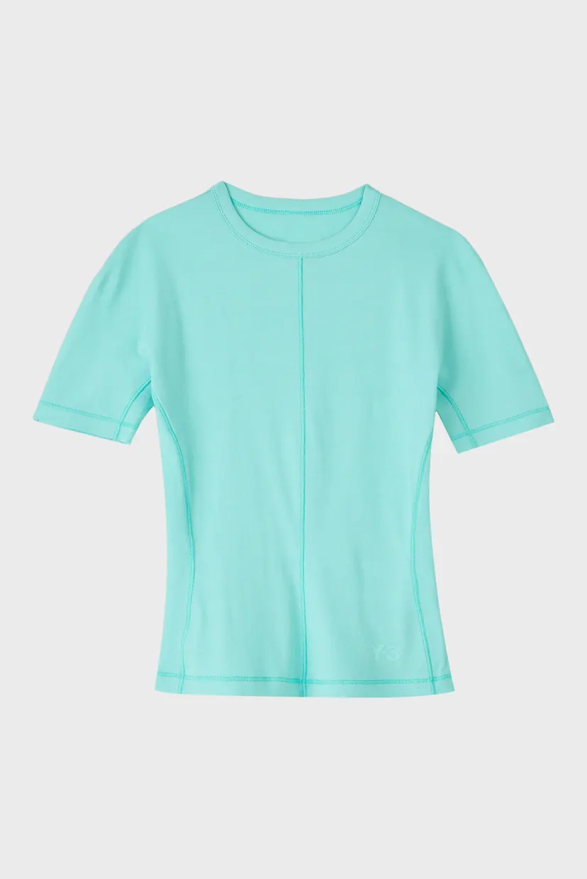 ADIDAS Y-3 WOMENS FITTED CASUAL T-SHIRT