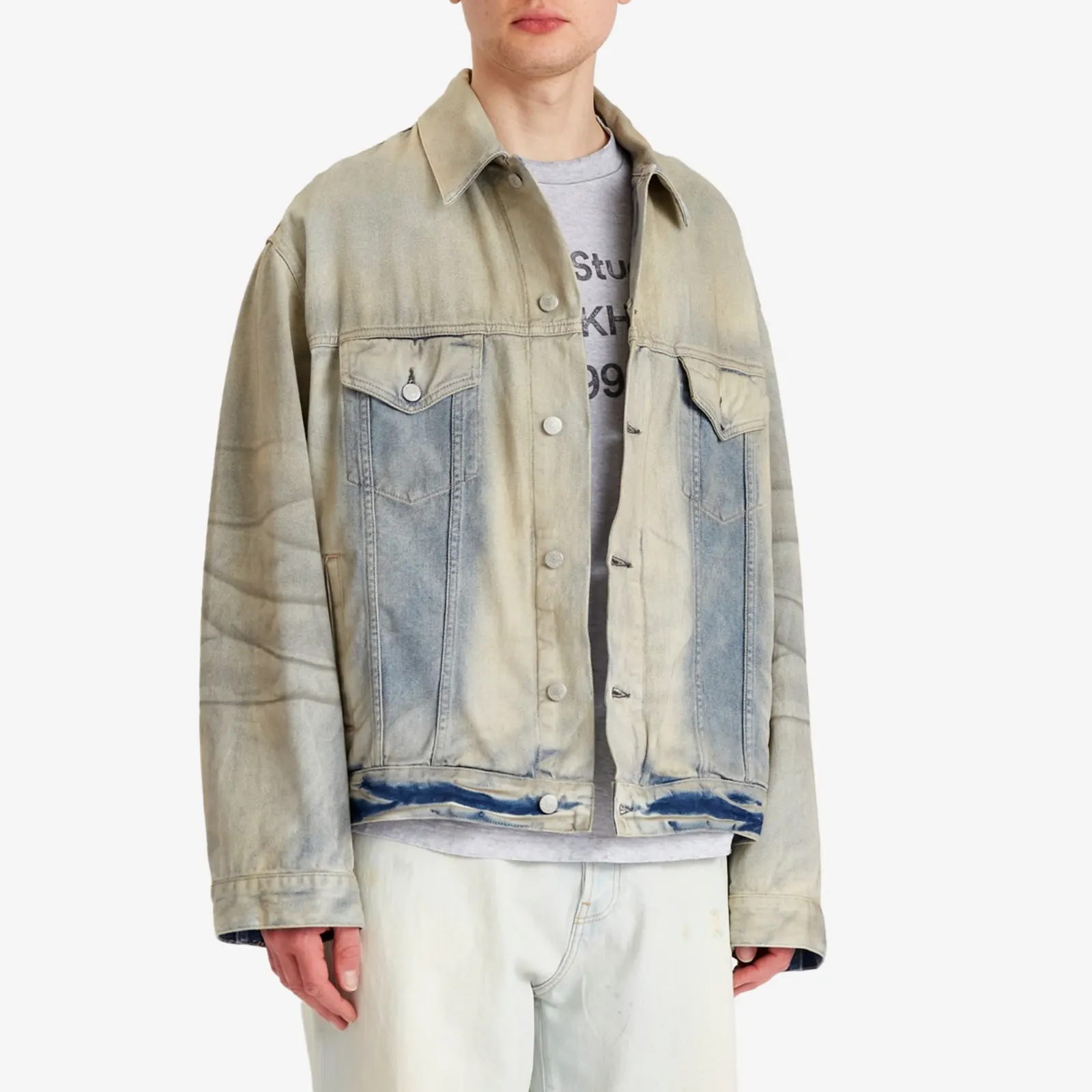 ACNE STUDIOS ROBERT U CARVER DENIM JACKET - LIGHT BLUE