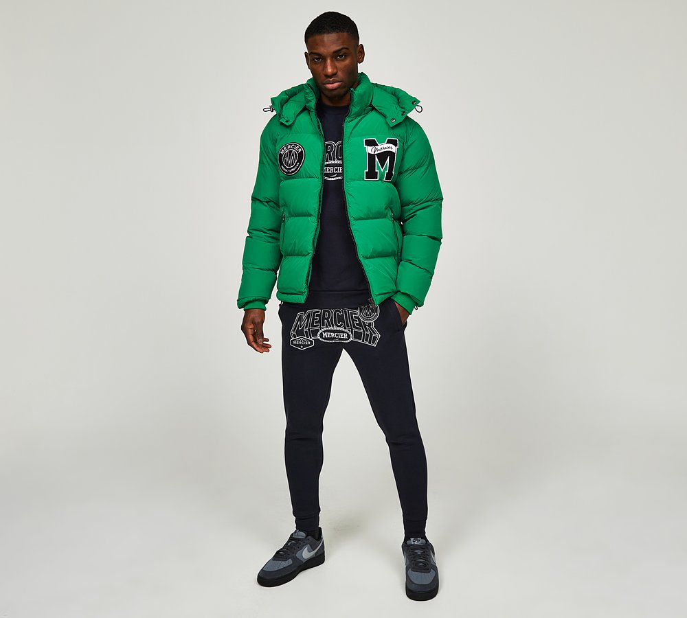 MERCIER ACADEMY MONO PUFFER - GREEN BEE/MONO