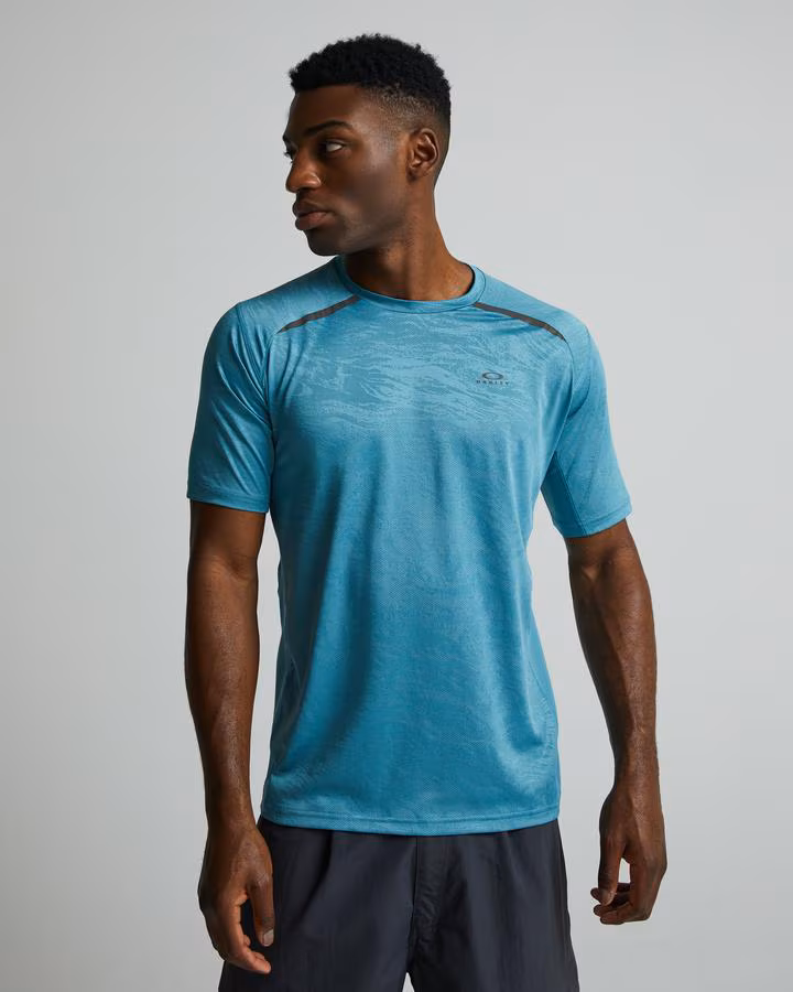 OAKLEY CAMO JACQUARD TEE - PACIFIC
