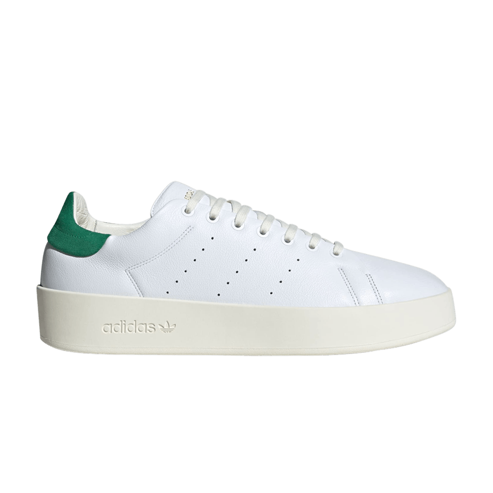 ADIDAS MENS ORIGINALS STAN SMITH RECON TRAINERS - WHITE/GREEN