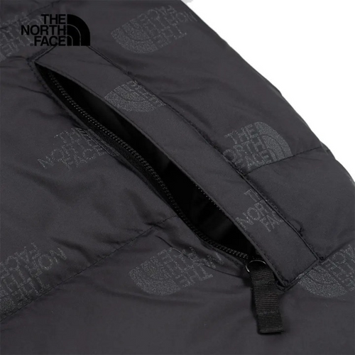 THE NORTH FACE BOYS 1996 RETRO NUPTSE JACKET - BLACK/AOP REFLECTIVE