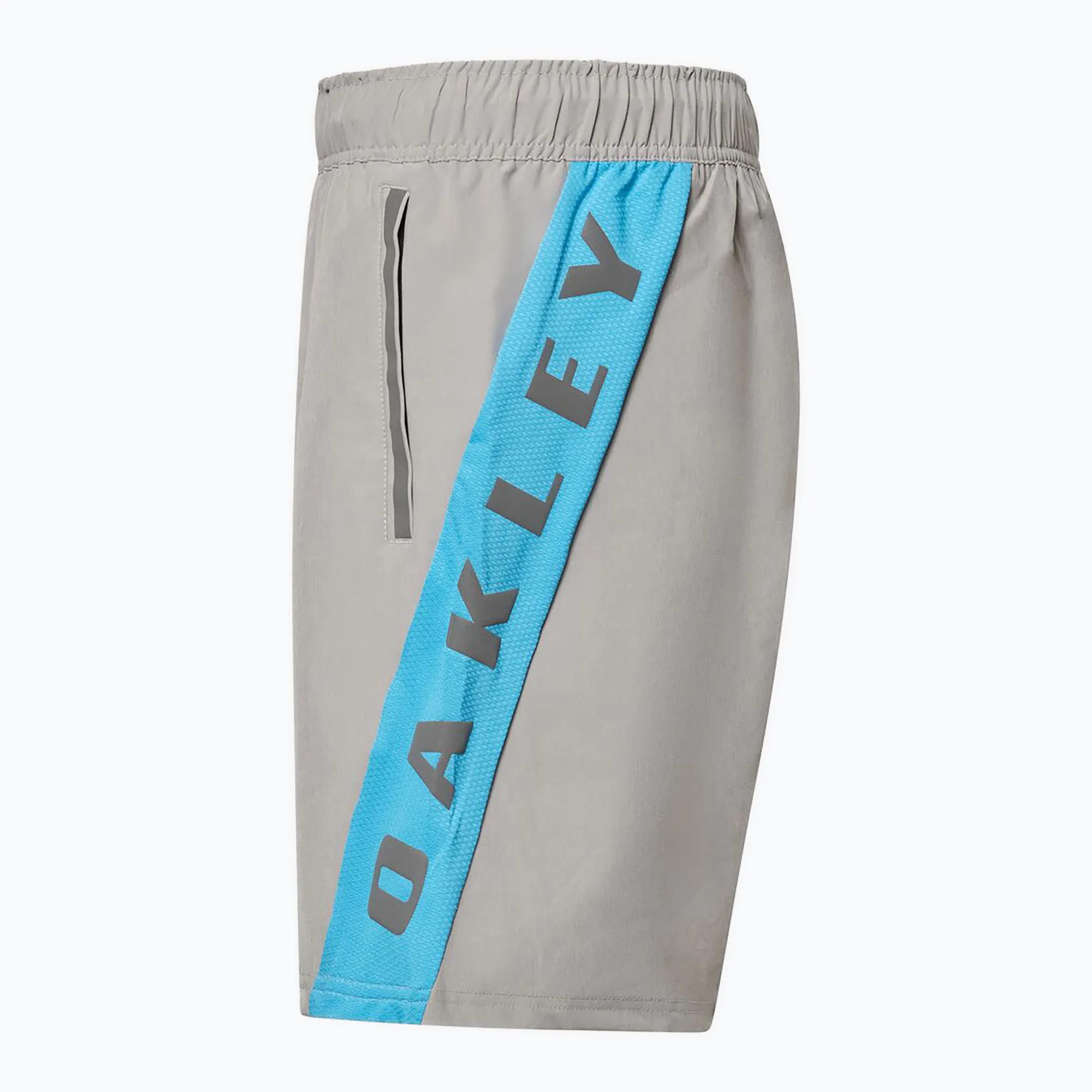 OAKLEY TRAINING SIDE PANEL SHORT - CEMENT / SWIMMING BLUE