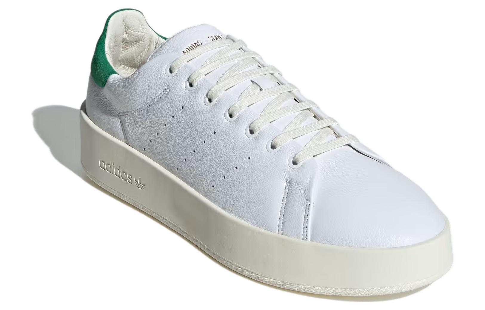 ADIDAS MENS ORIGINALS STAN SMITH RECON TRAINERS - WHITE/GREEN