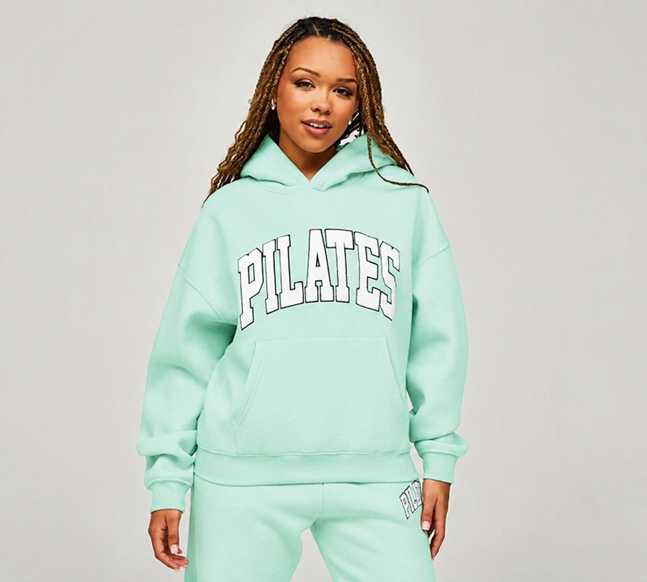 GIRL KNOWS ALL W BALANCE FLC SHORT - PEPPERMINT