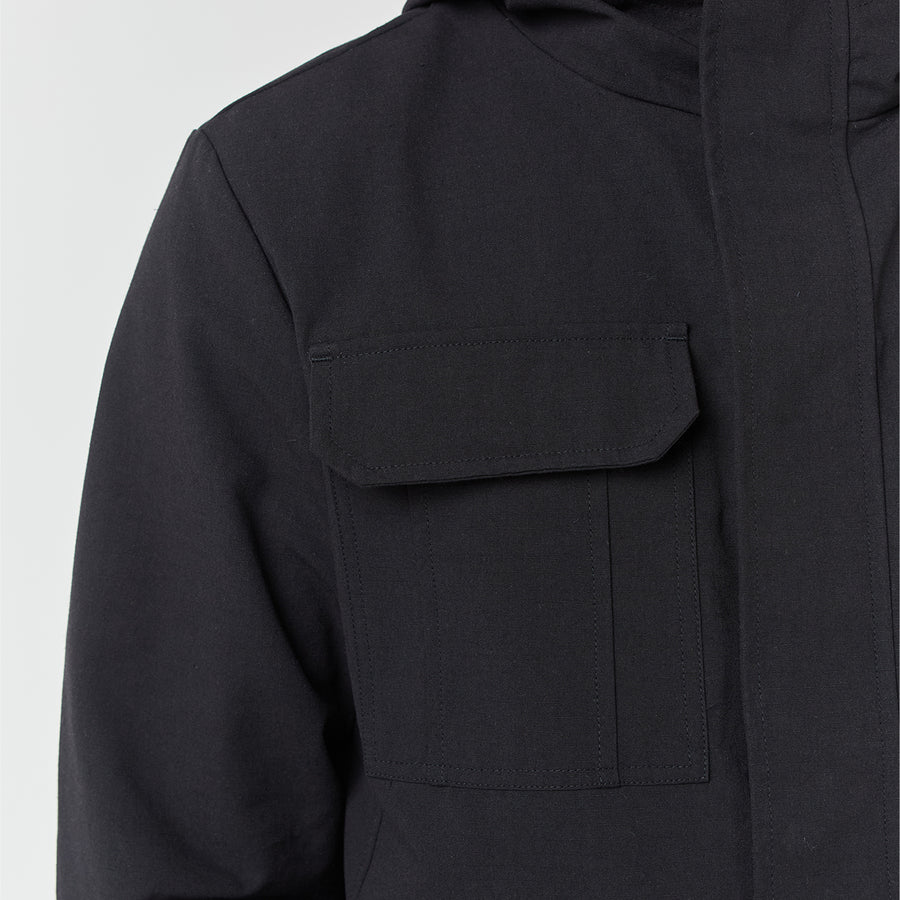 CLOSURE LONDON RIPSTOP PANELLED TECH JACKET - BLACK