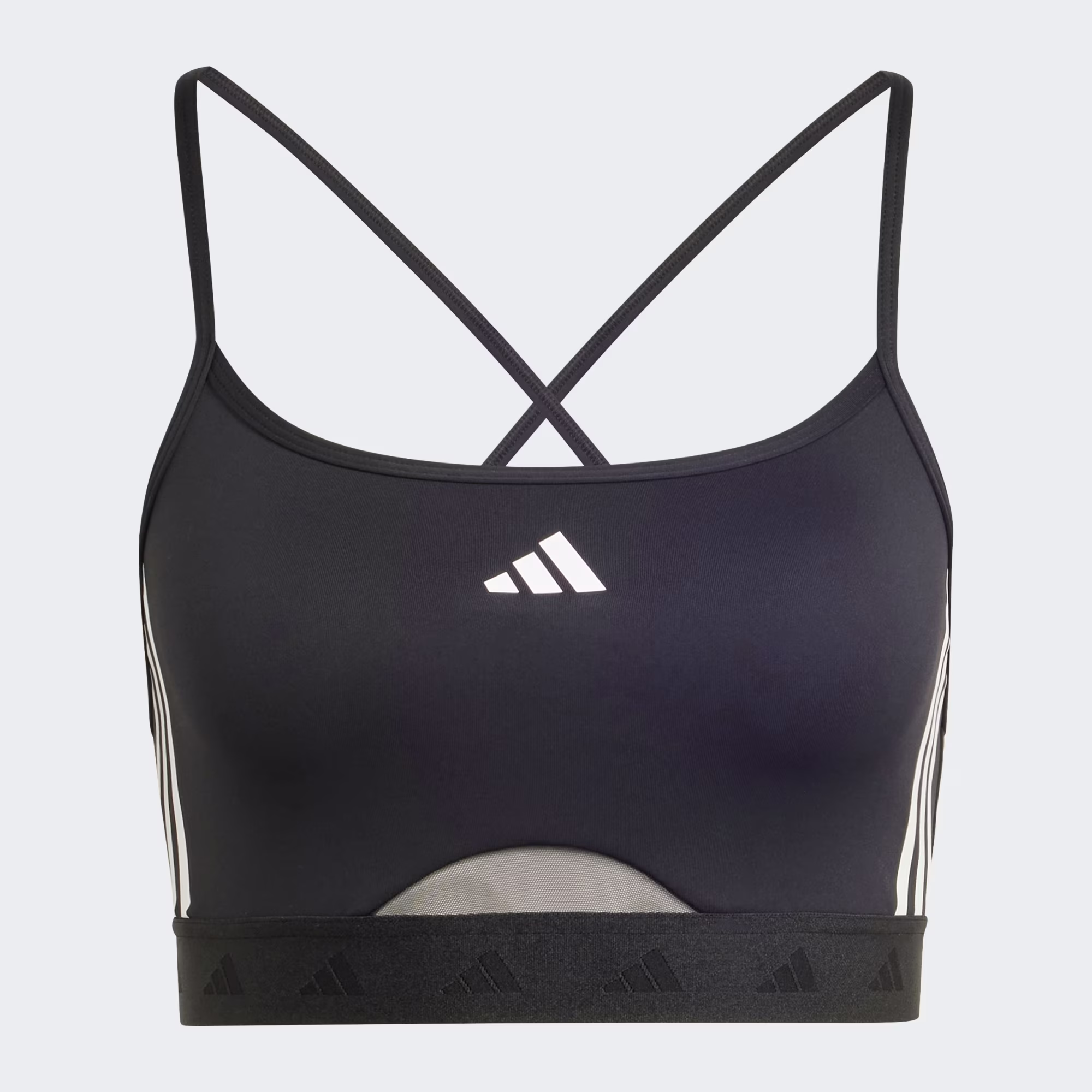 ADIDAS HYGLM BRALETTE - BLACK/WHT