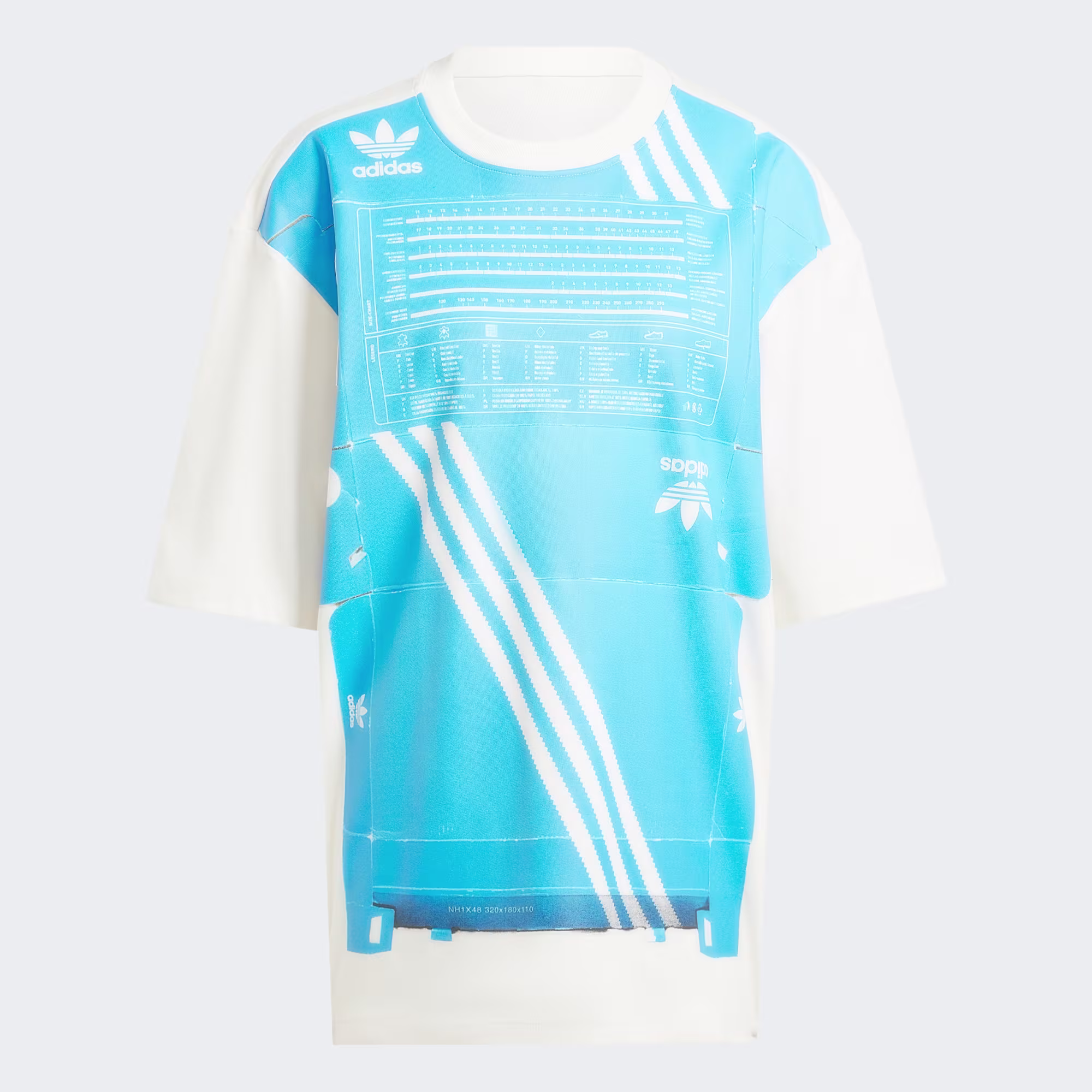 ADIDAS ORIGINALS X KSENIASCHNAIDER DECONSTRUCTED BOX TEE