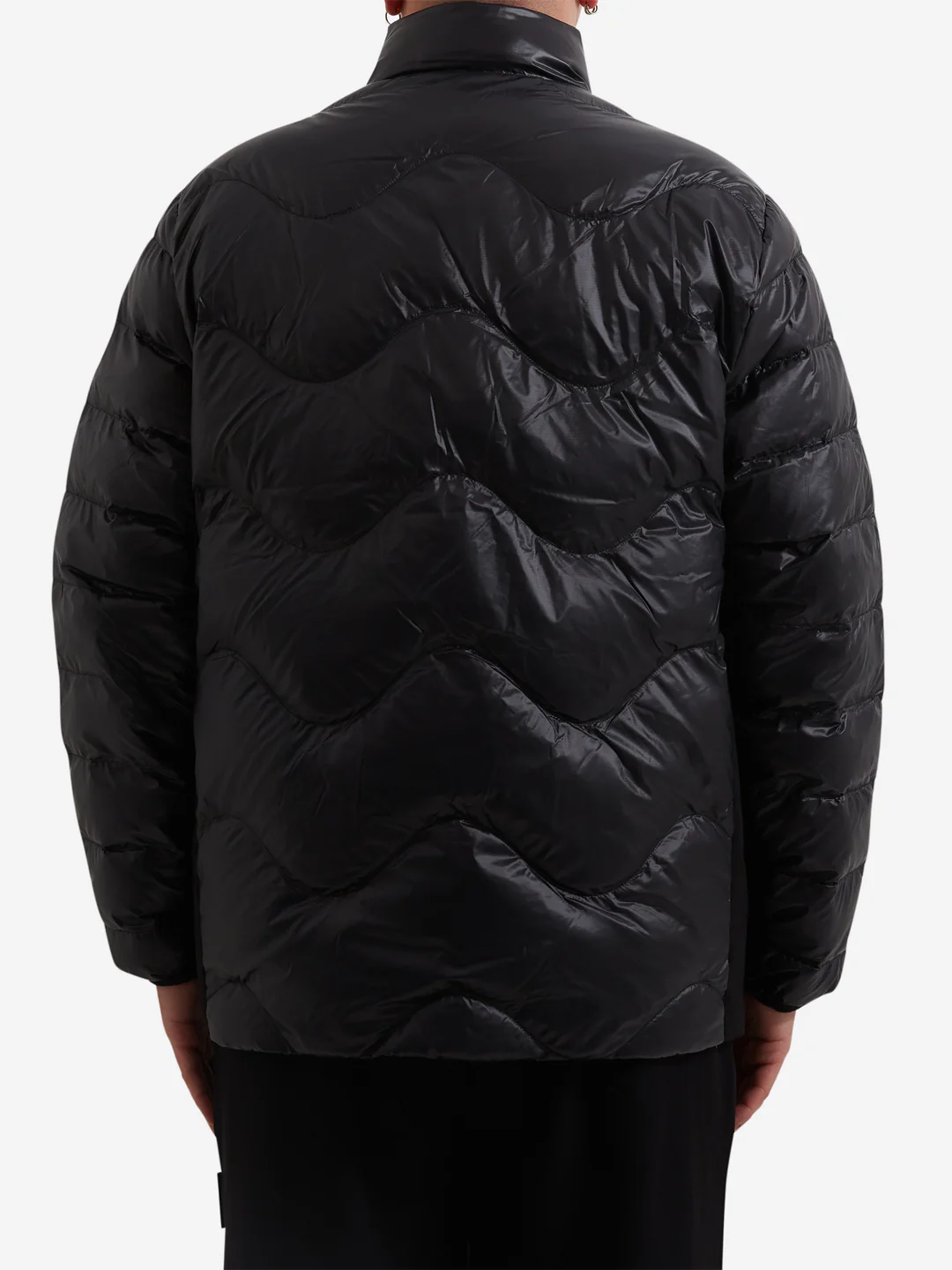 PURPLE MENS MOUNTAIN OBSERVATORY WAVES LIGHT PUFFER JACKET