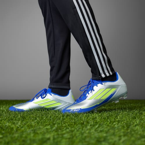 ADIDAS F50 LEAGUE FG/MG MESSI FOOTBALL BOOTS - BLUE/SILVER