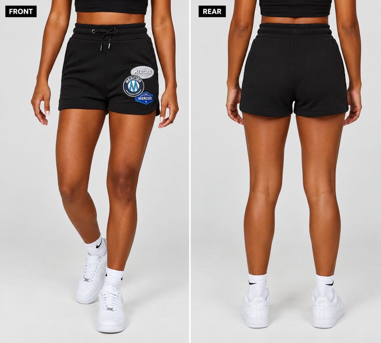 MERCIER W ORIGINAL BADGE SHORT 2.0 - Black