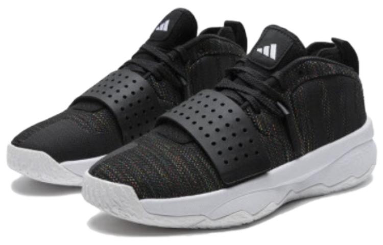 ADIDAS DAME 8 EXTPLY TRAINERS - BLACK/MULTI