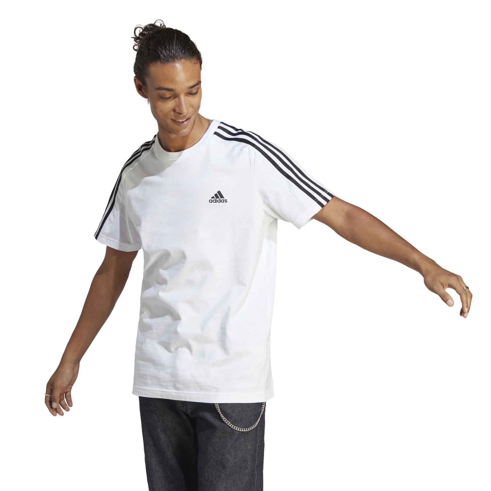 ADIDAS *3S T-SHIRT - WHITE/BLACK