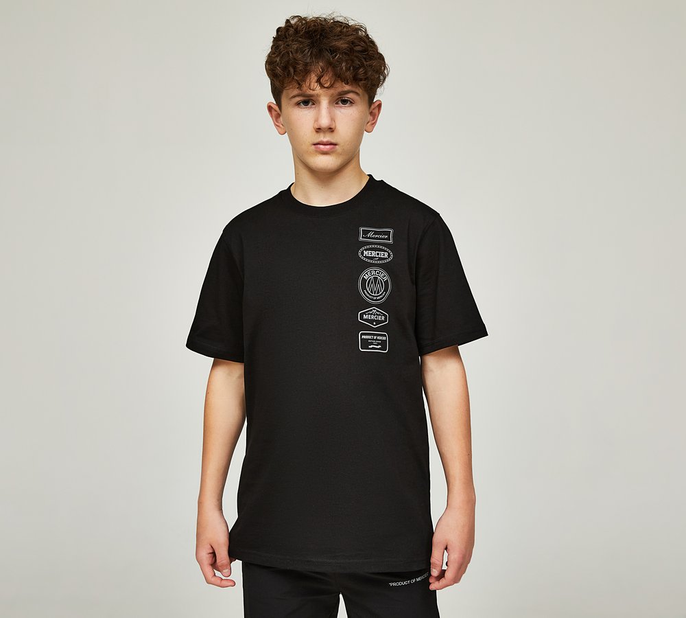 MERCIER BADGE 2.0 TEE - BLACK