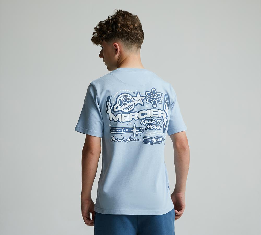 MERCIER ORBIT TEE - BLUE