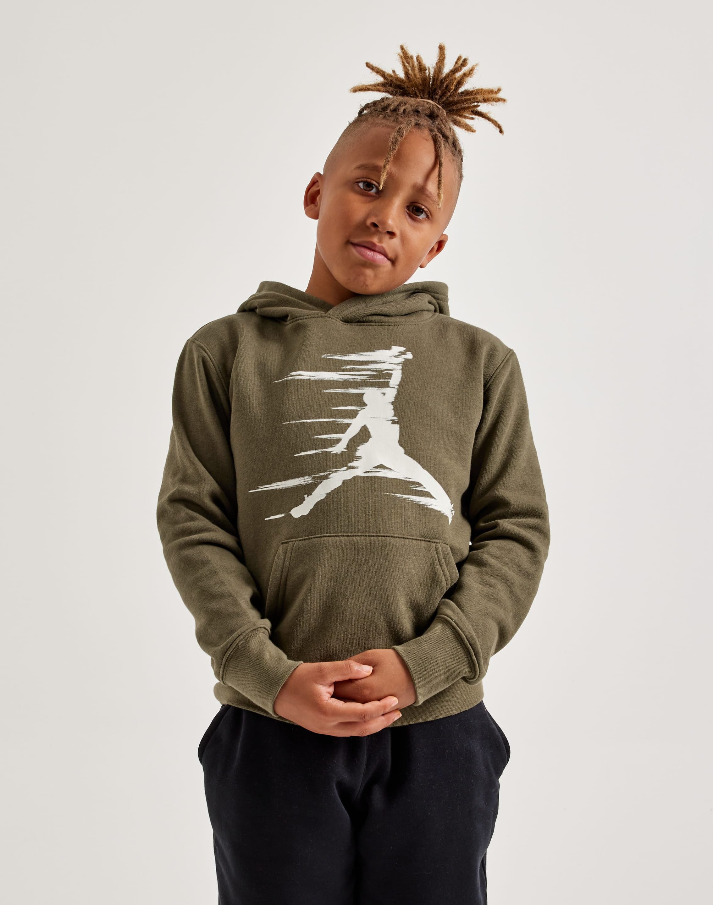 JORDAN FLIGHT MVP MOTION FLC HOOD - MEDIUM OLIVE