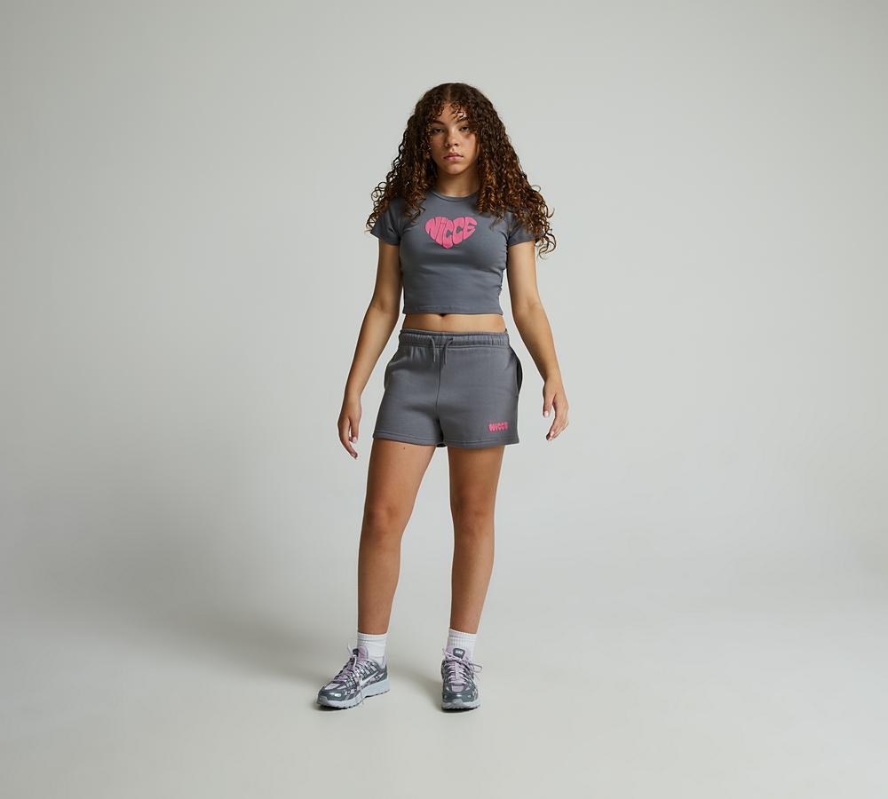 NICCE SAPPHIRE SHORT - CHARCOAL / PINK