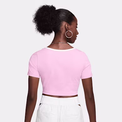 NIKE W NSW TREND SQ TEE BBY - PINK RISE