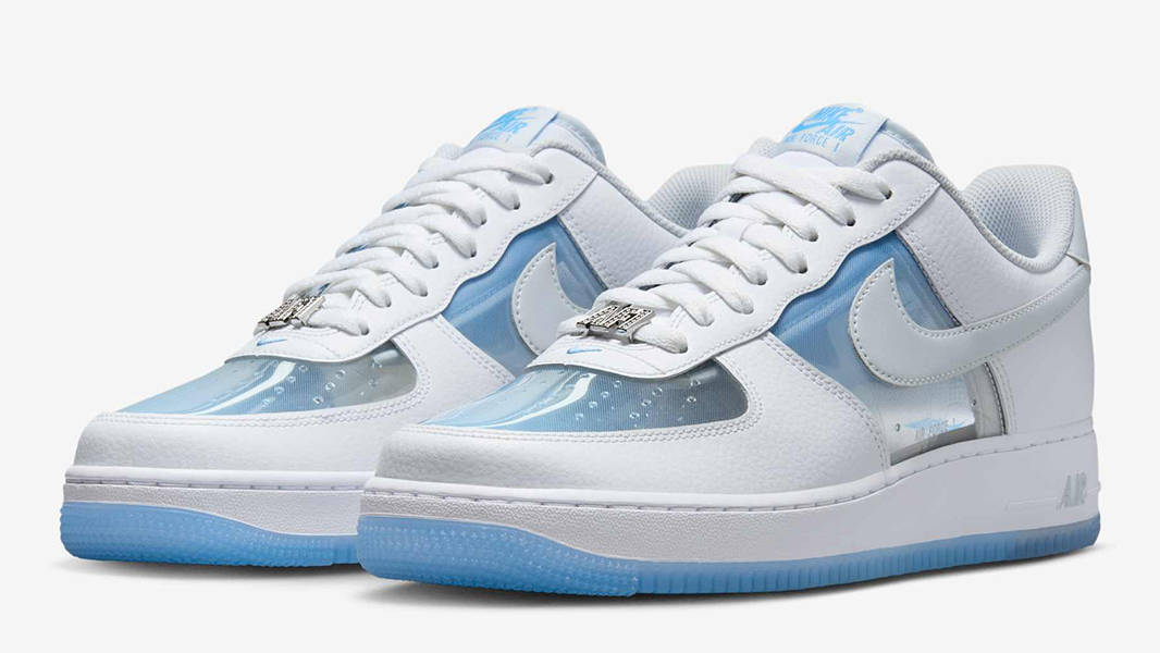 NIKE AIR FORCE 1 RETRO QS - WHITE/PURE PLATINUM-UNIV BLUE