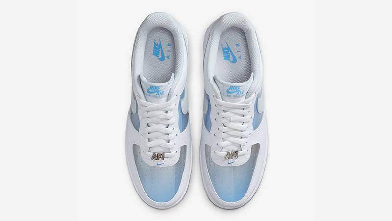 NIKE AIR FORCE 1 RETRO QS - WHITE/PURE PLATINUM-UNIV BLUE
